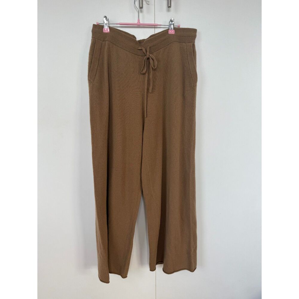 NILI LOTAN - Camel 100% Cashmere "Sweatpants" - sz: L